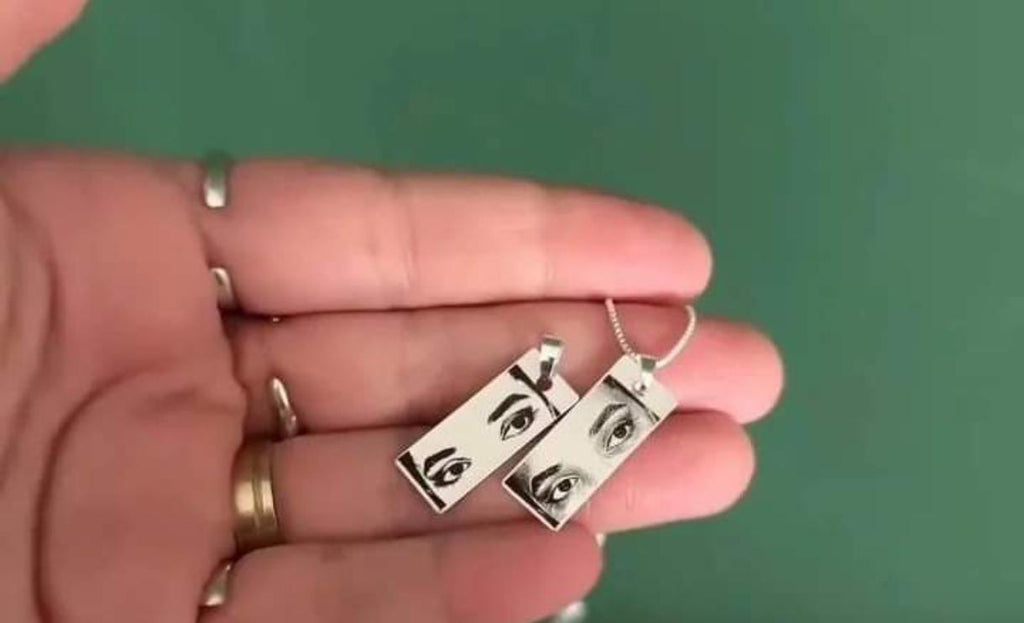 Eye Pendant Neckwear - Eye Print of Your Loved Necklace