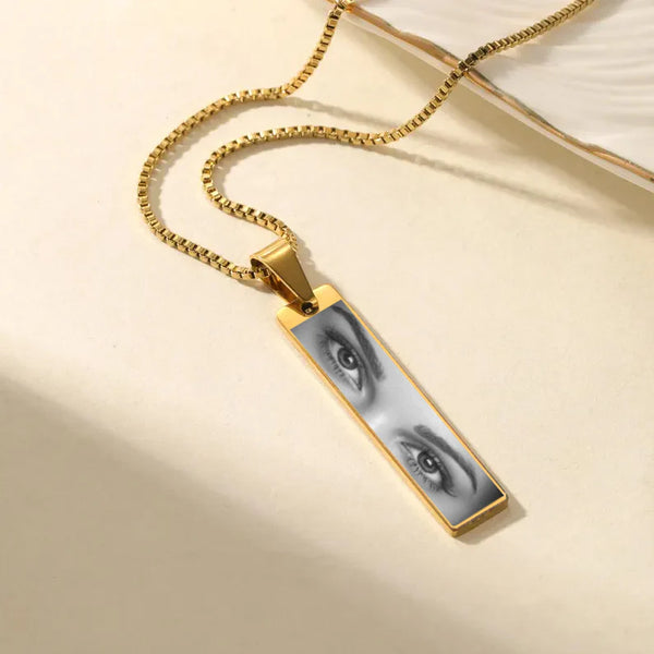 Eye Pendant Neckwear - Eye Print of Your Loved Necklace