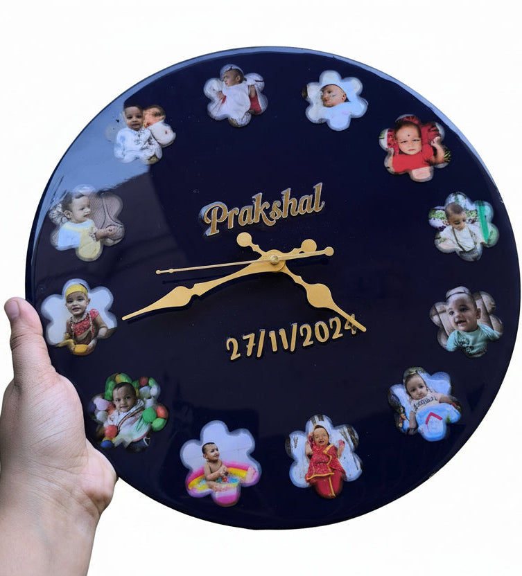 Resin Frame - Personalized Photo Frame with 12 Photos