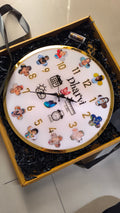 Resin Clock - Personalized Wall Clock with 12 Photos
